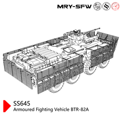 SSMODEL SS645 Military Model Kit Russia Armoured Fighting Vehicle BTR-82A
