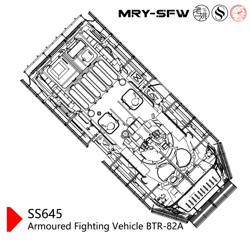 SSMODEL SS645 Military Model Kit Russia Armoured Fighting Vehicle BTR-82A
