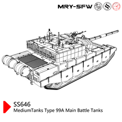 SSMODEL SS646  Military Model Kit Chnia MediumTanks Type 99A Main Battle Tanks