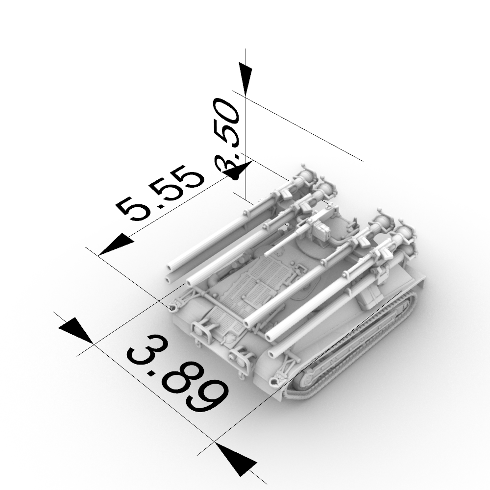 SS140 Military Model US Multiple 106mm Self-propelled Rifle M50 — detail view 8
