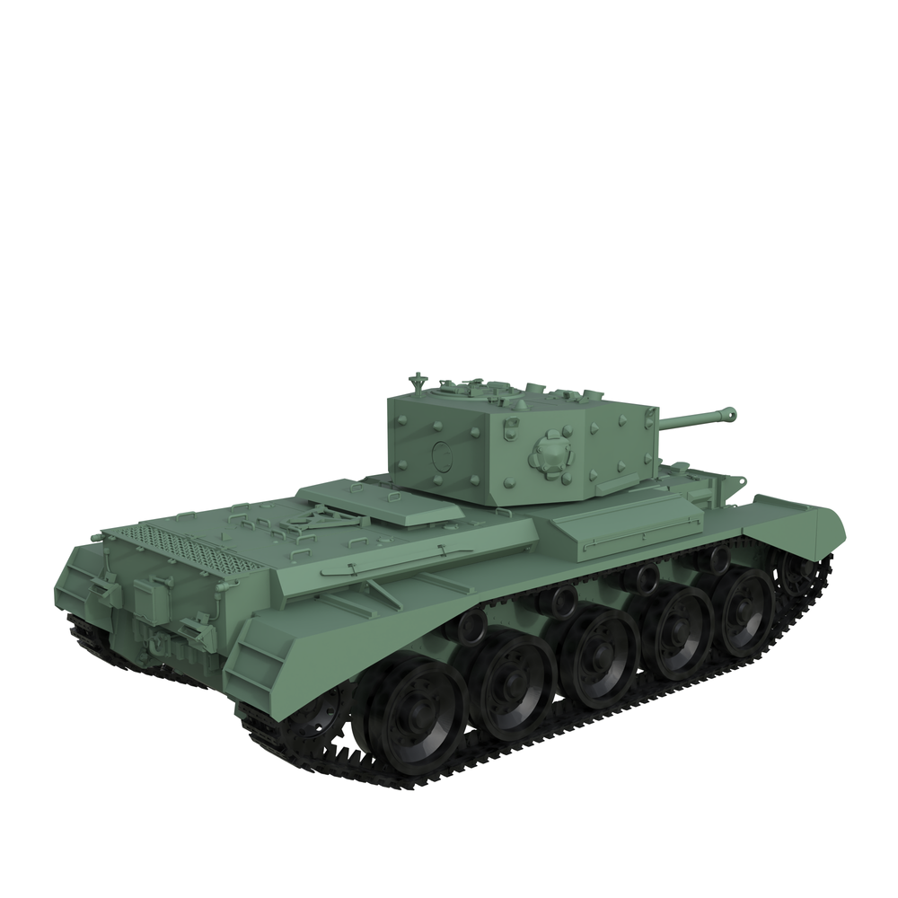Detail view of SS139  Military Model British A34 Comet Tank Cruiser Model