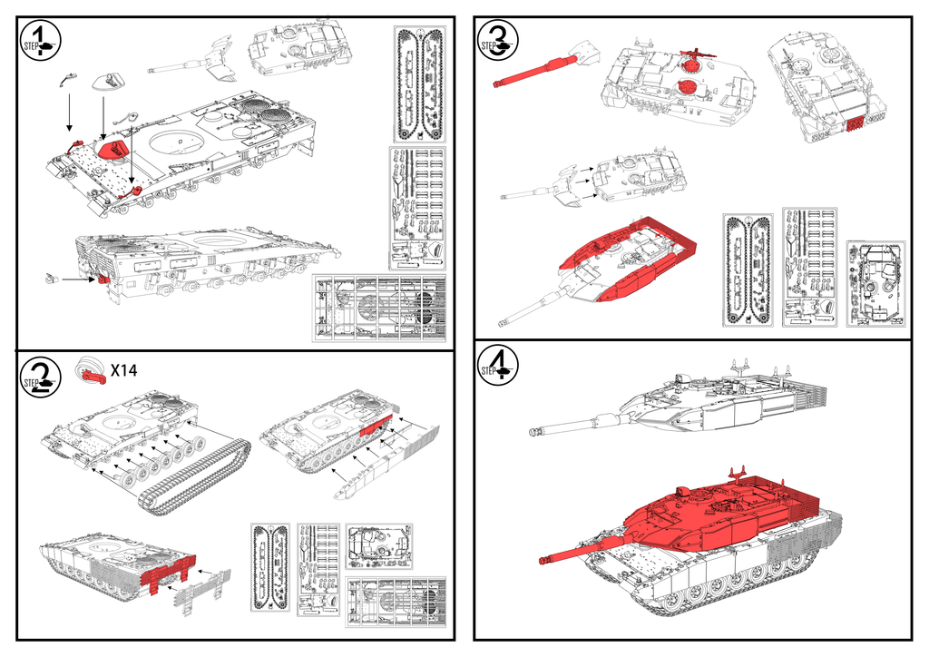 SSMODEL 362 Military Model Kit Canada Leopard 2A4M CAN MediumTank