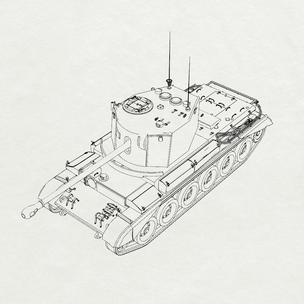 MRY-SFW SS817 Military Armoured Model Kit British Cruiser  Mk VIII Challenger (A30) Medium Tank 1/35 Adult Collectible — scale model kit