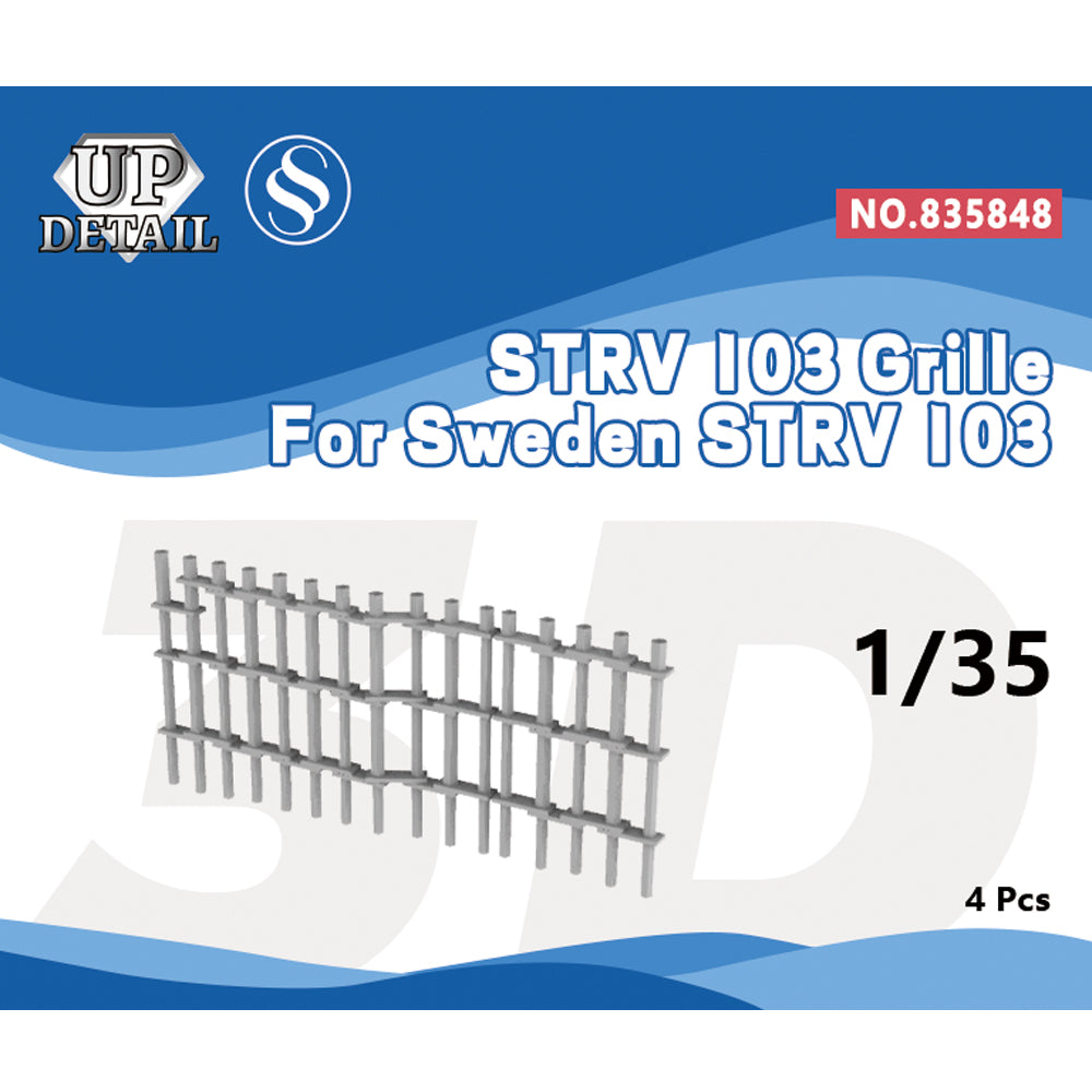 SSMODEL SS8848 Model Upgrade Parts Grille For Sweden STRV103 — scale model kit