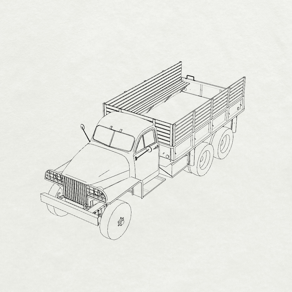MRY-SFW SS868 Military Armoured Model Kit US Studebaker Board Truck 1/35 Adult Collectible Secondary image