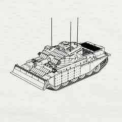 SSMODEL 912 War Gaming Military Model Kit Britain Centurion Avre Main Battle Tank