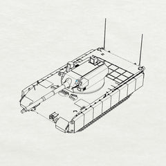SSMODEL 919 Scale Military Model Kit US Test Bed Main Battle Tank
