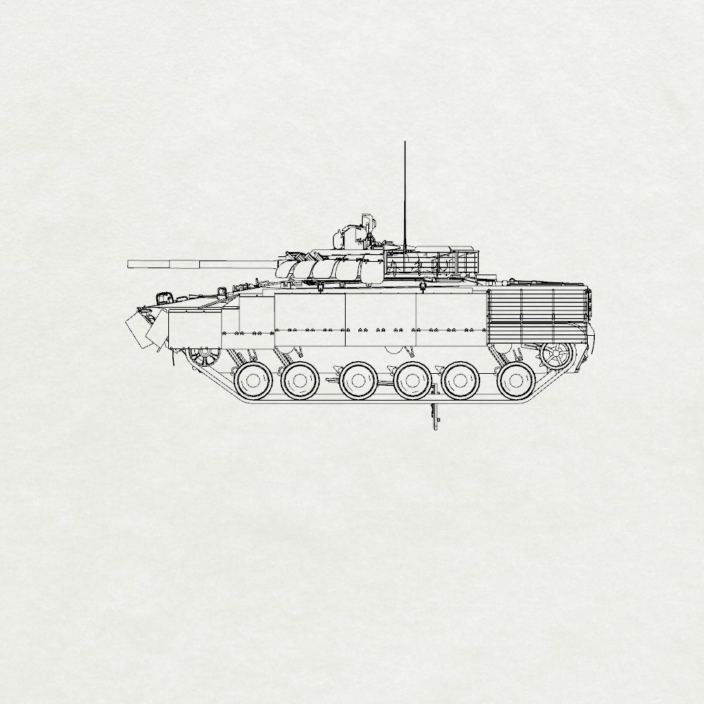 Detail view of MRY-SFW SS948 Russia BMP-3 Fighting Vehicle Resin Tank Military Tank Model Hobby Collection Unassembled Unpainted Model