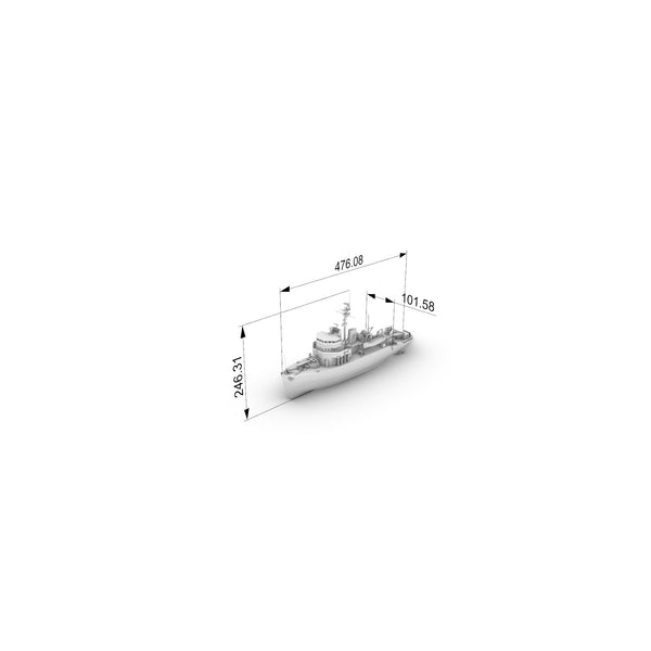 SSC160S  Military Model  USS Aggressive CLass Minesweeper Full Hull
