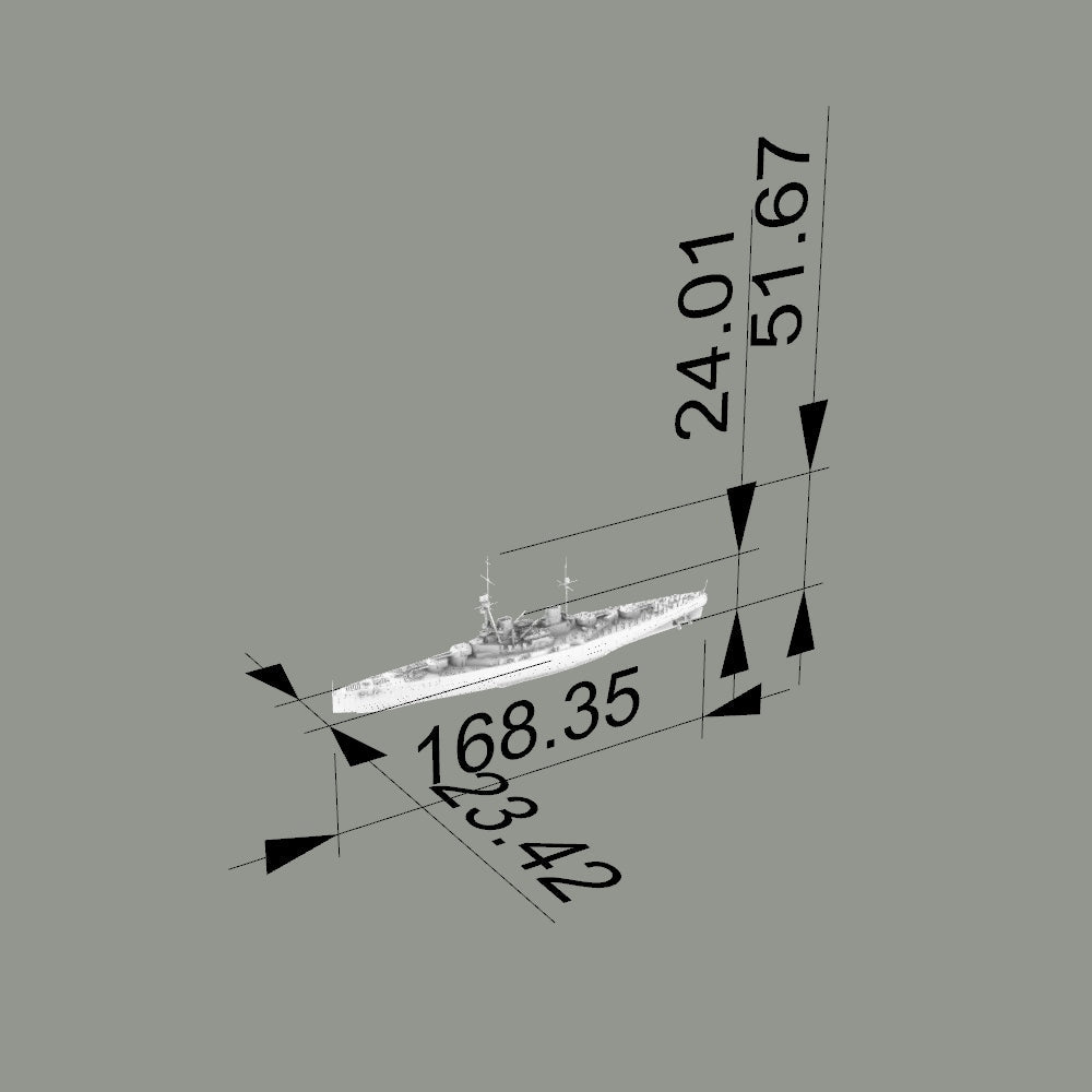 MRY-SFW SSC192 Germany SMS Derfflinger Derfflinger class Battlecruiser Water Line Resin Warship Military Ship Model Hobby Collection Unassembled Unpainted