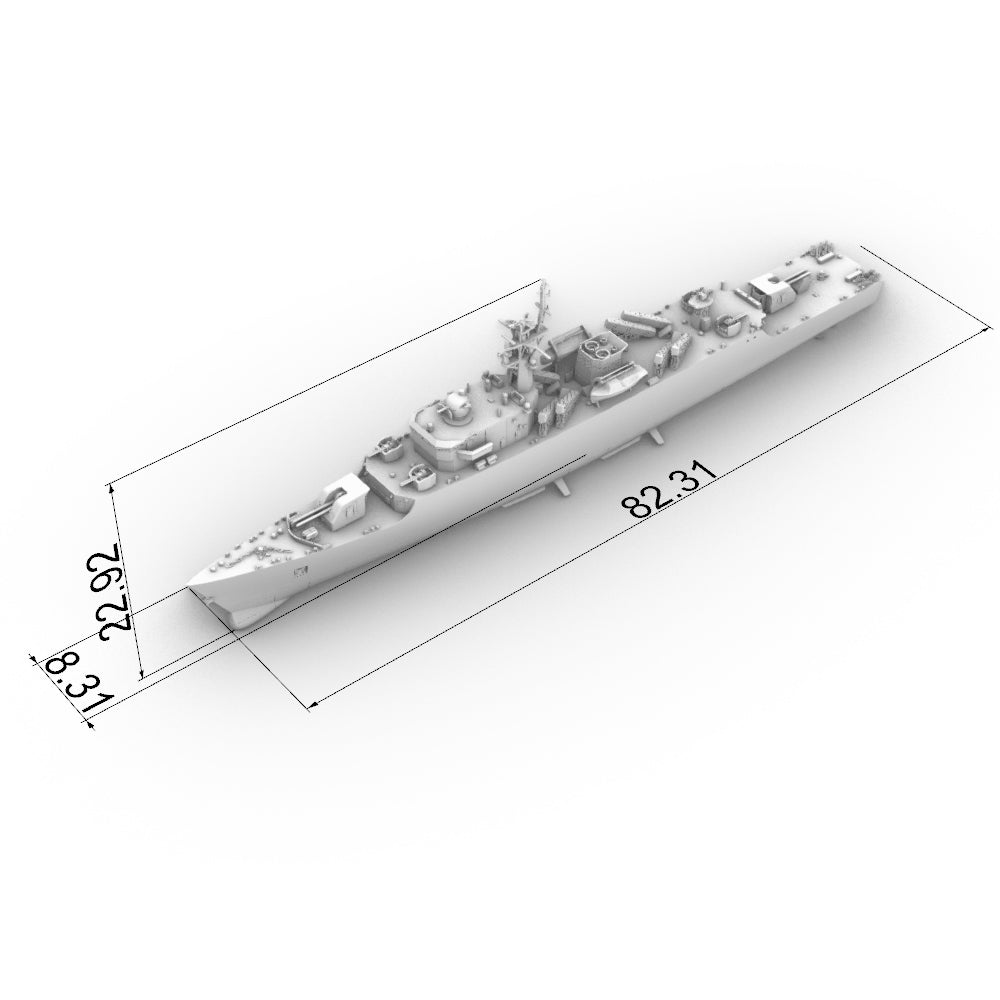 SSC179  Military Model CNS Jianghu III Class Frigate Water Line — detail view 8