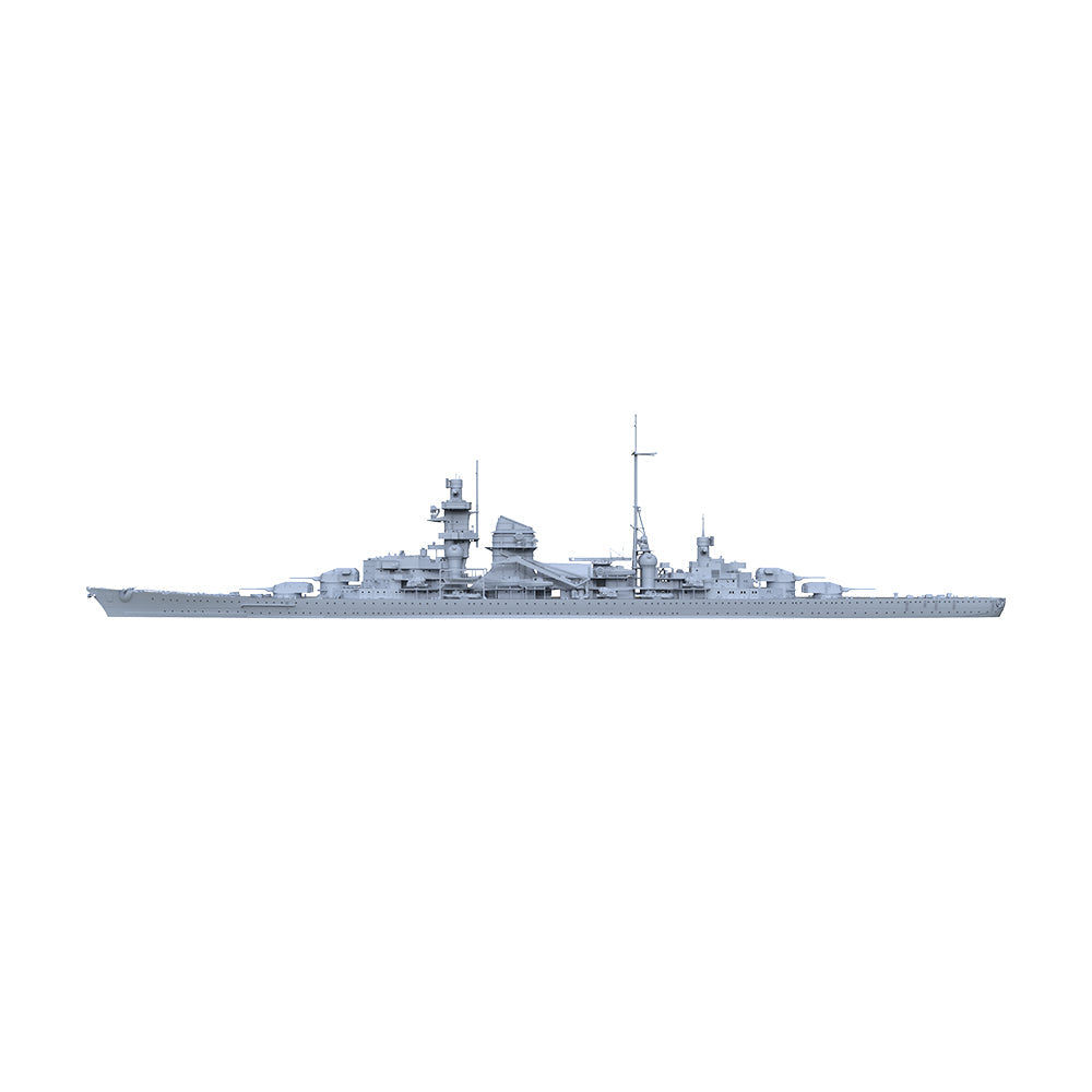 MRY-SFW SSC203 Germany Navy Admiral Hipper-class Bl¡§1cher  2nd Ship Water Line Resin Warship Military Ship Model Hobby Collection Unassembled Unpainted