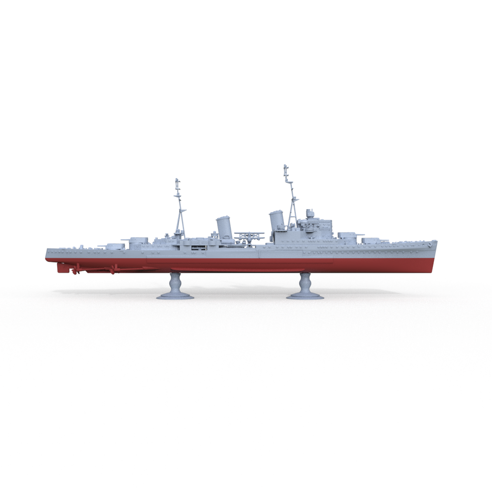 SSMODEL 604S Military Model Kit HMS SOUTHAMPTON Town-class Light Cruiser Full Hull — detail view 3