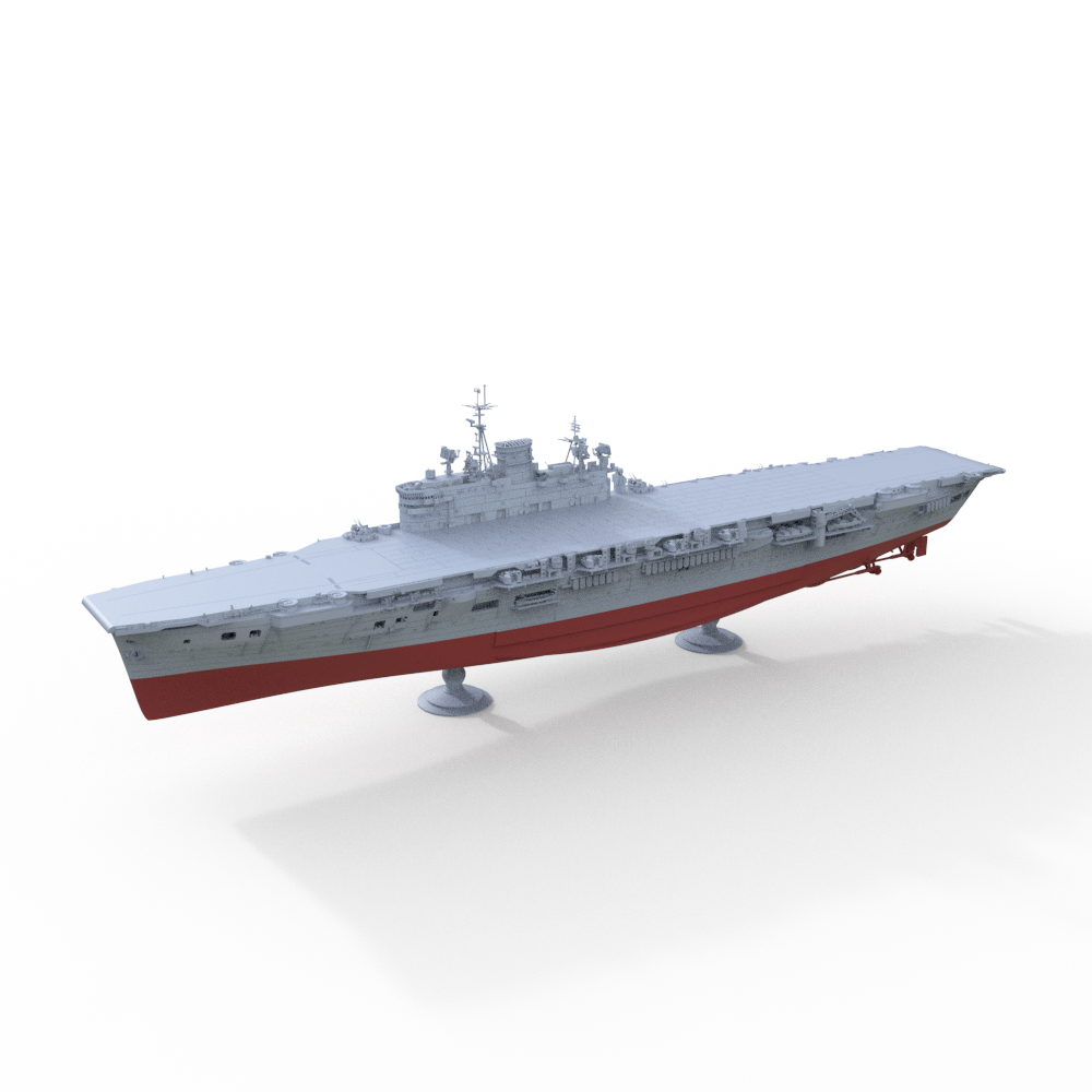 SSMODEL 613S Military Model Kit HMS Audacious Class Aircraft Carrier Full Hull — detail view 3