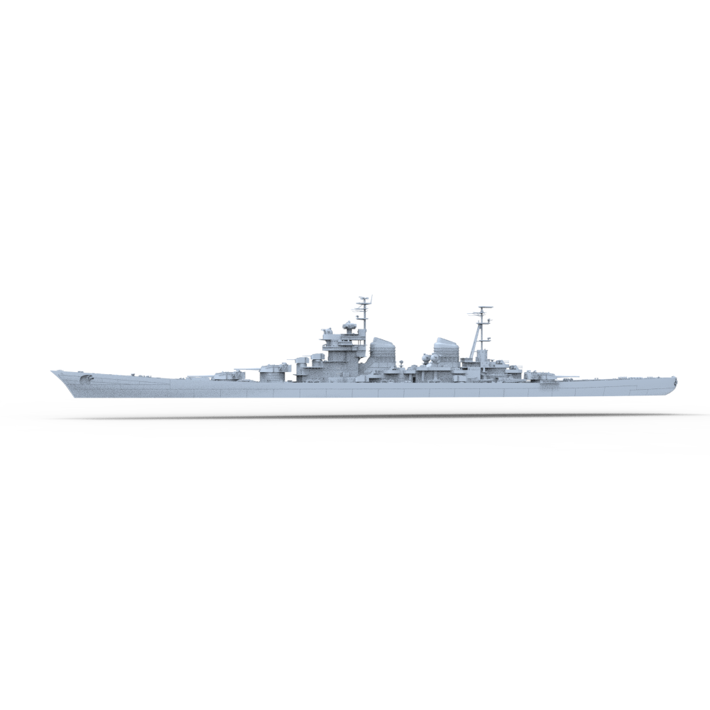 SSC126 Military Model Soviet Union Stalingrad Class Battlecruiser Water Line — detail view 3