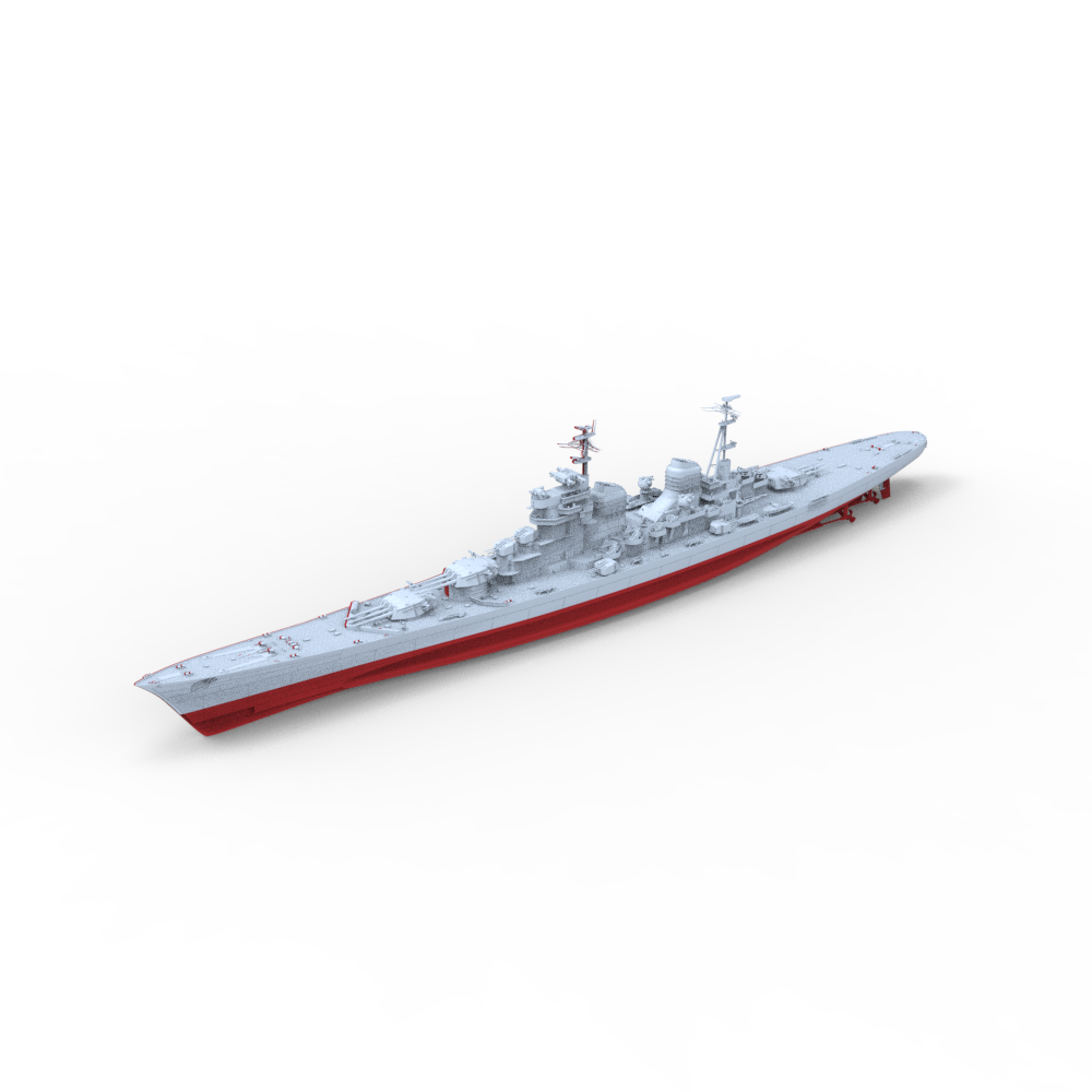 SSC126S Military Model Soviet Union Stalingrad Class Battlecruiser Full Hull — scale model kit