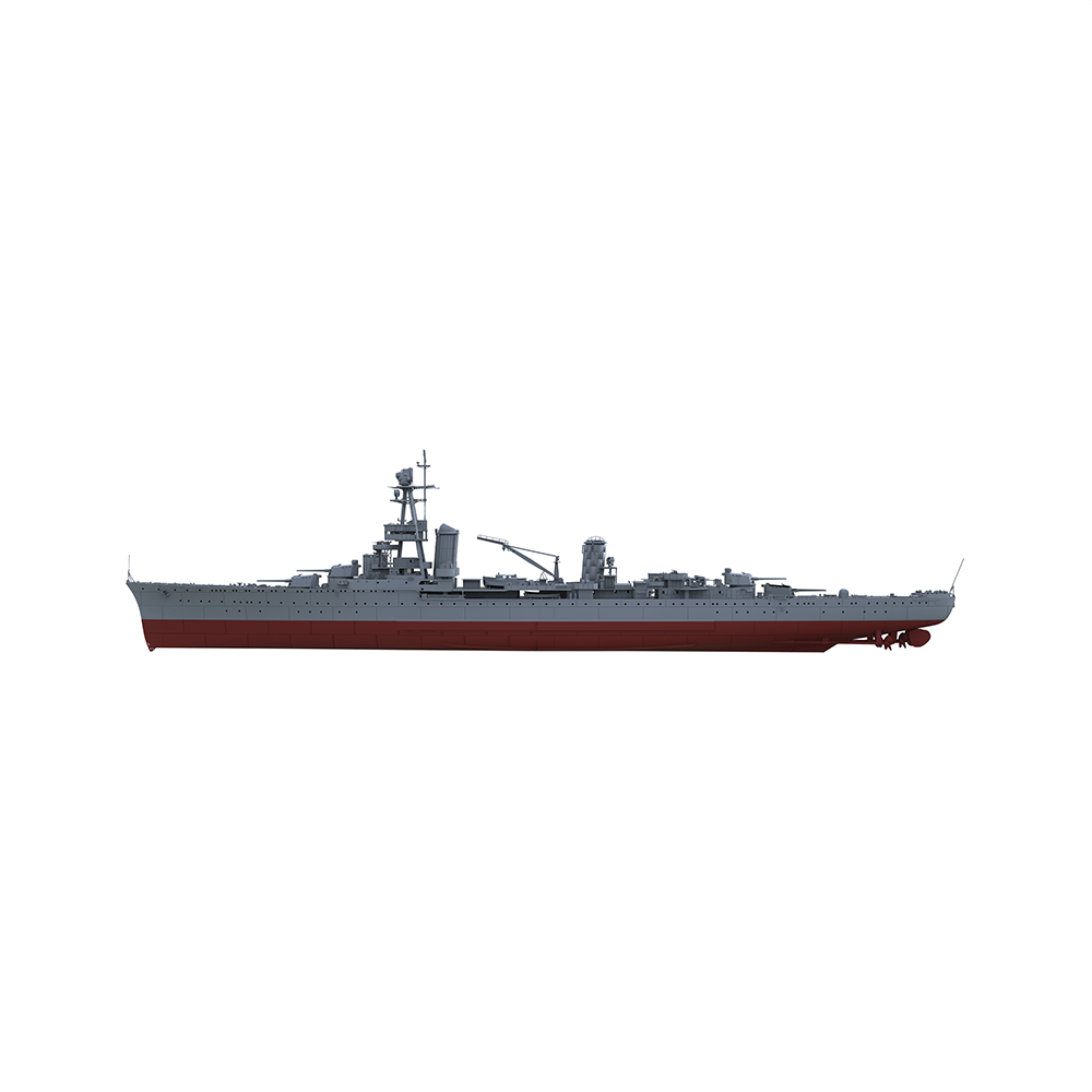 SSMODEL SSC128S   Military Model France Suffren Class Suffren Heavy Cruiser Full Hull — detail view 3