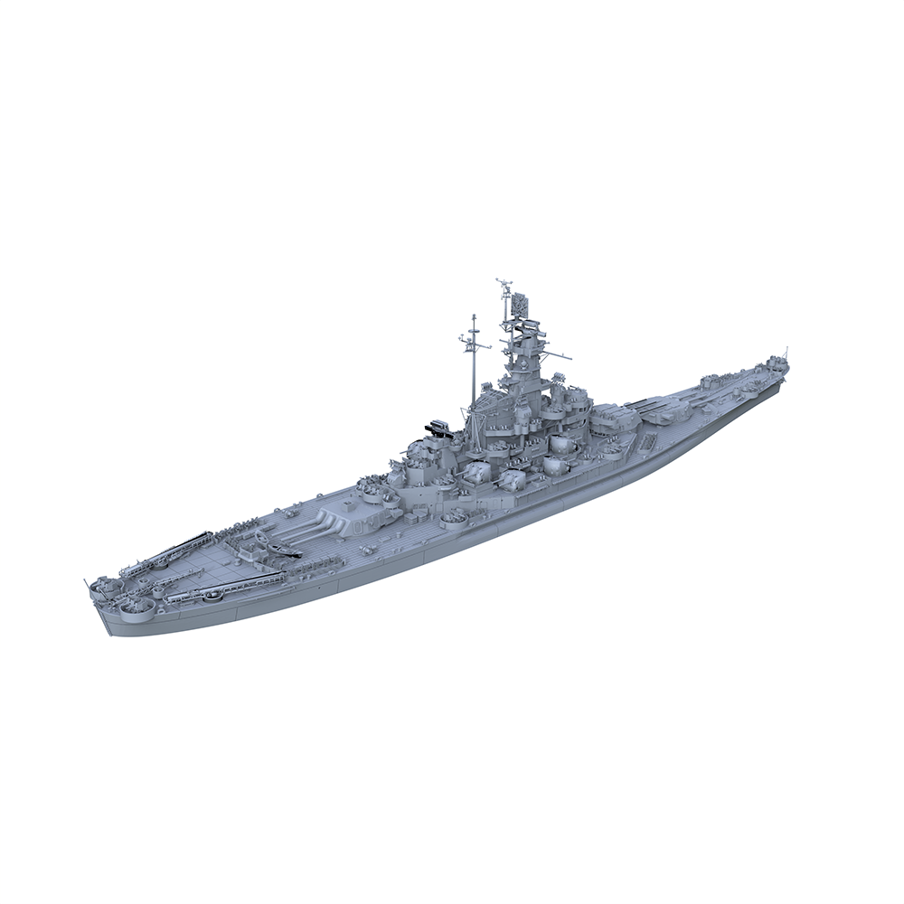 SSC136 Military Model USS South Dakota Class South Dakota Battleship (BB-57) Water Line Secondary image