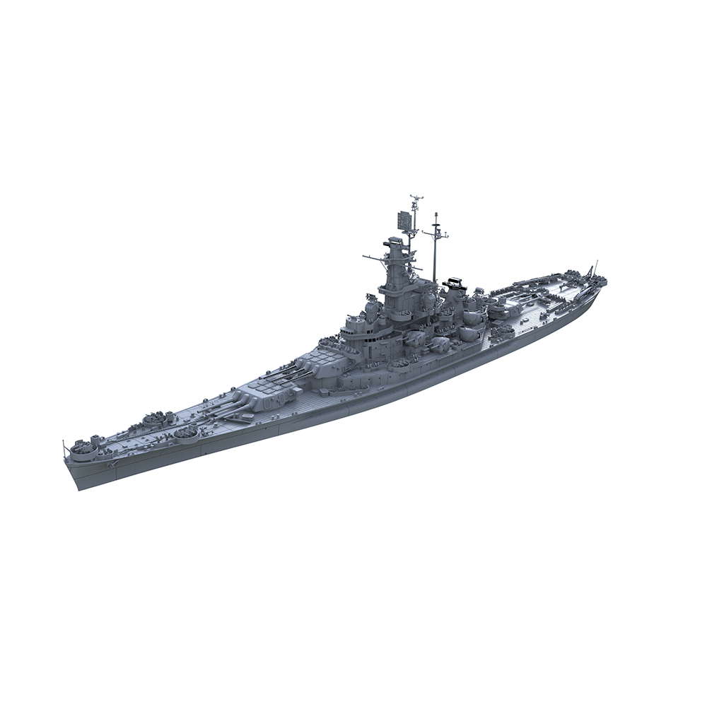 SSC136 Military Model USS South Dakota Class South Dakota Battleship (BB-57) Water Line — scale model kit