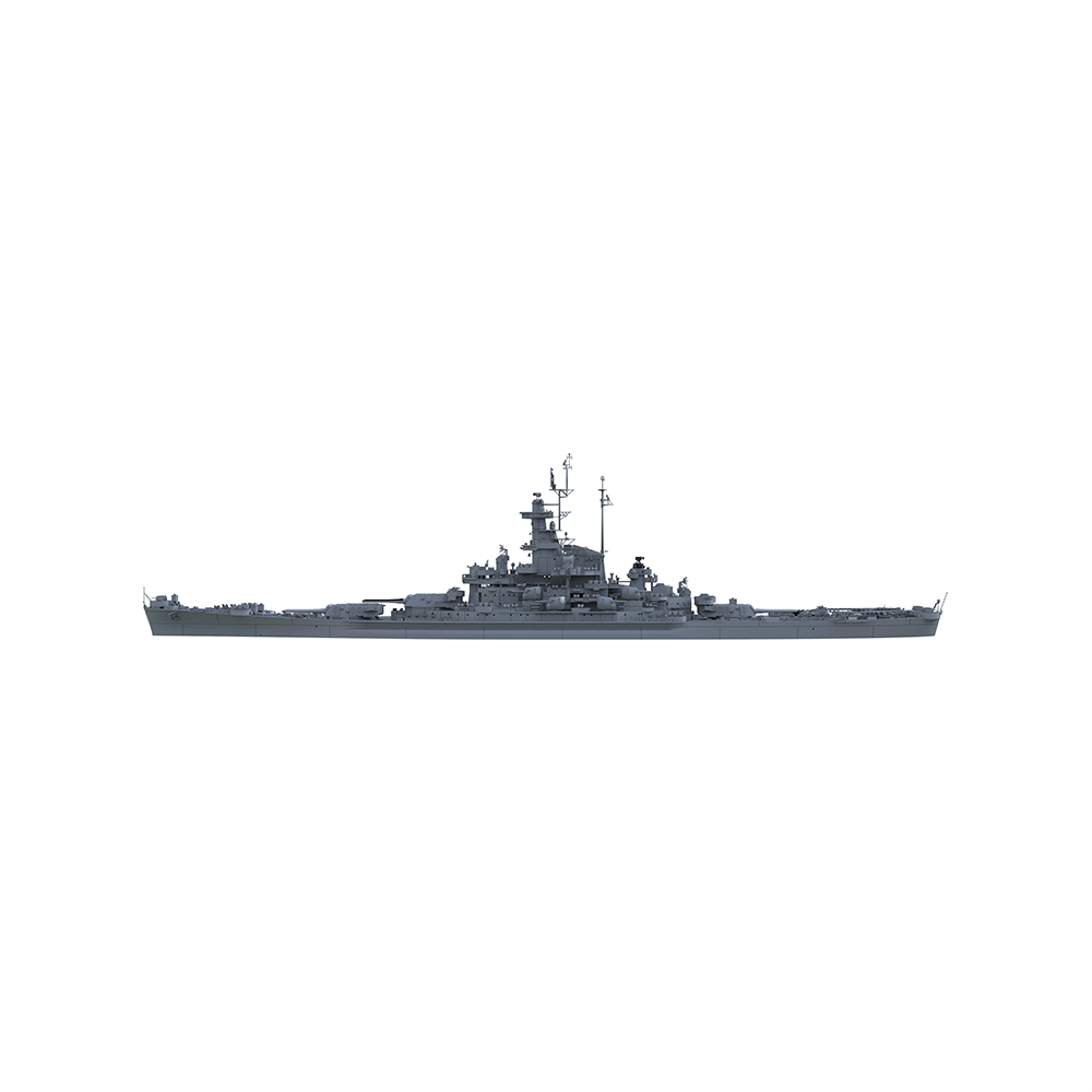 SSC136 Military Model USS South Dakota Class South Dakota Battleship (BB-57) Water Line — detail view 3