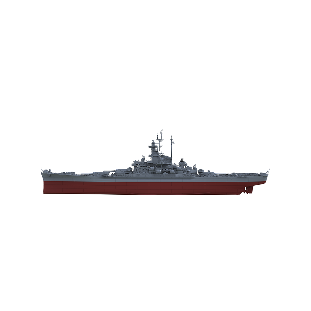 SSC136S Military Model USS South Dakota Class South Dakota Battleship (BB-57) Full Hull — detail view 3