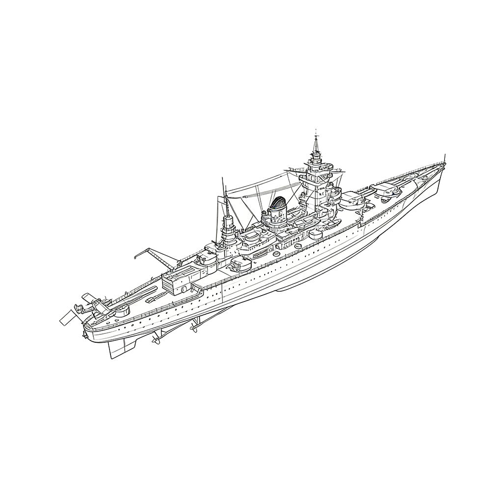 SSC144 Military Model NMF Dunkerque cCass Strasbourg Battleship Water Line — detail view 3