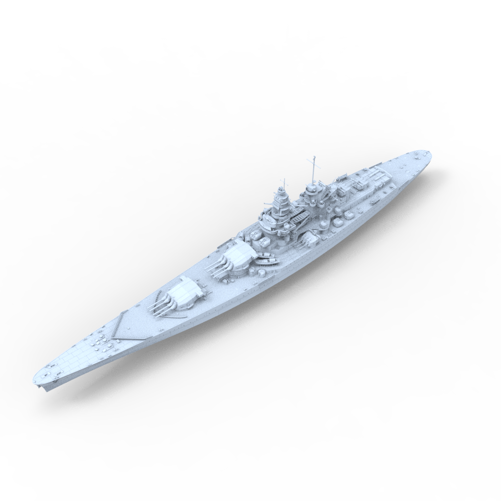 SSC145 Military Model NMF Richelieu cCass Clemenceau Battleship Water Line Secondary image