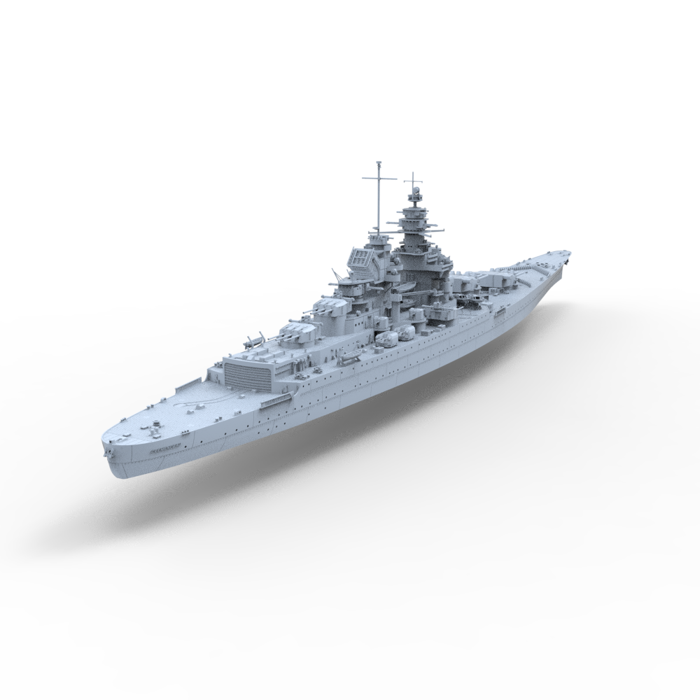 SSC145 Military Model NMF Richelieu cCass Clemenceau Battleship Water Line Main image