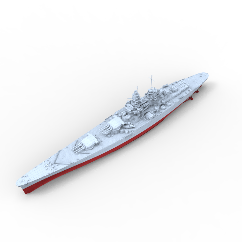 SSC145S Military Model NMF Richelieu cCass Clemenceau Battleship Full Hull Main image