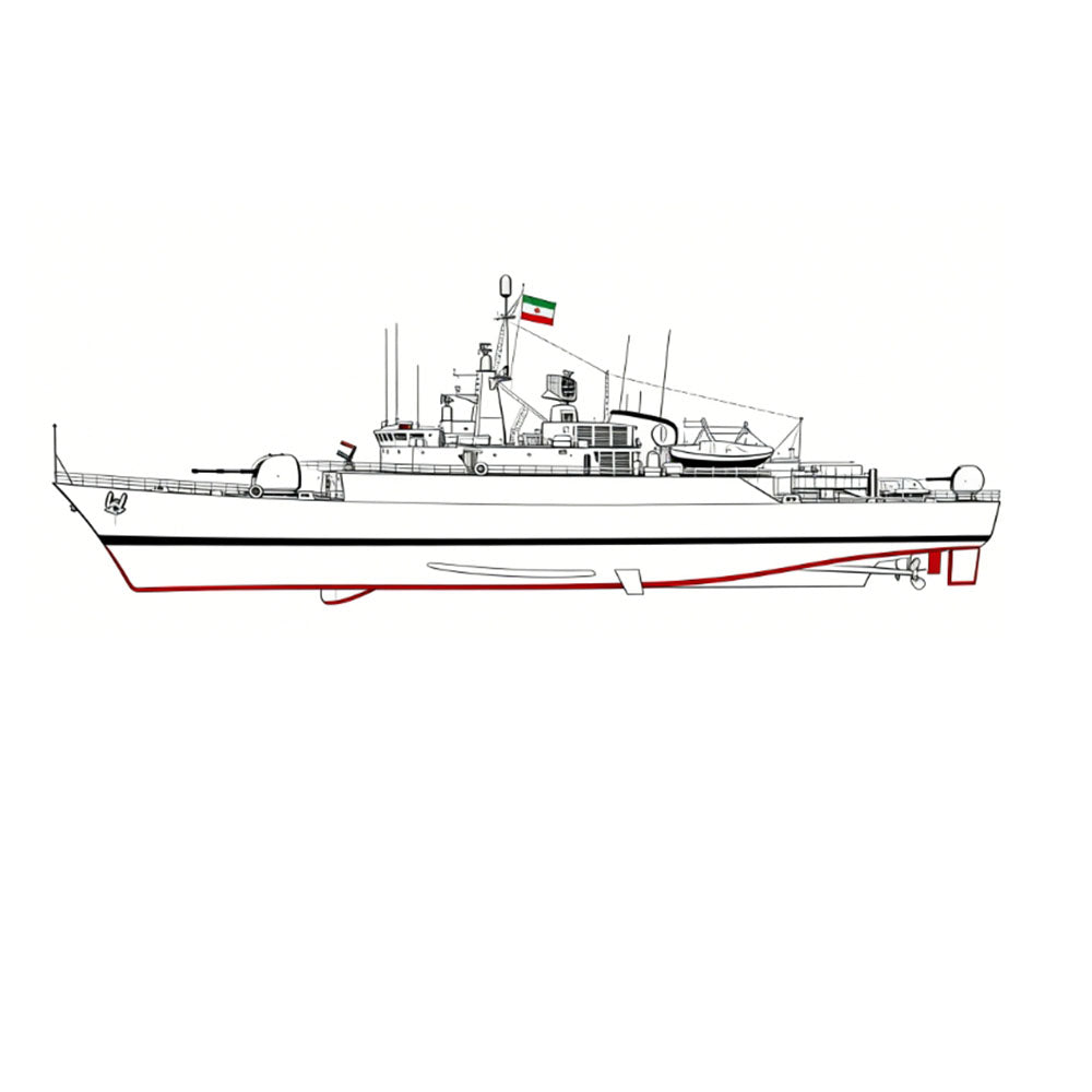 SSC147S  Military Model IR Alvand Class Frigate Full Hull