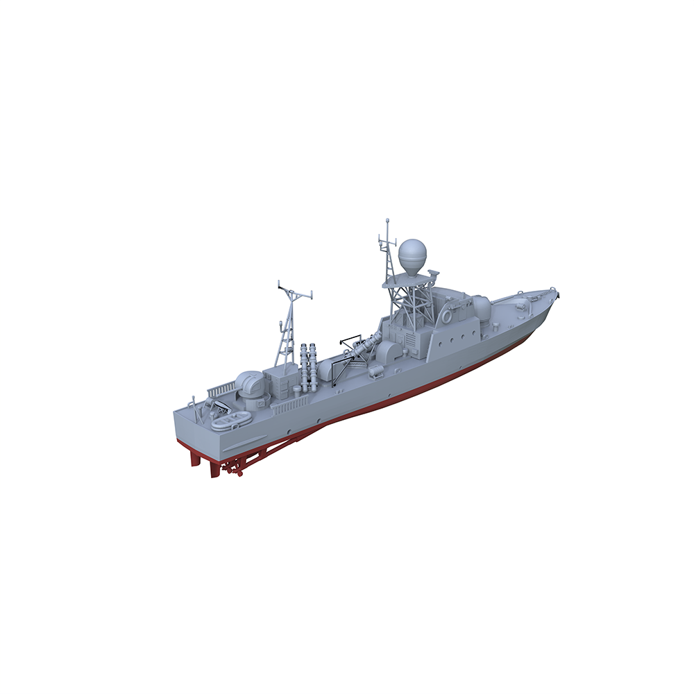 SSC149S Military Model IR La Combattante IIa Missile Boat Full Hull — detail view 5
