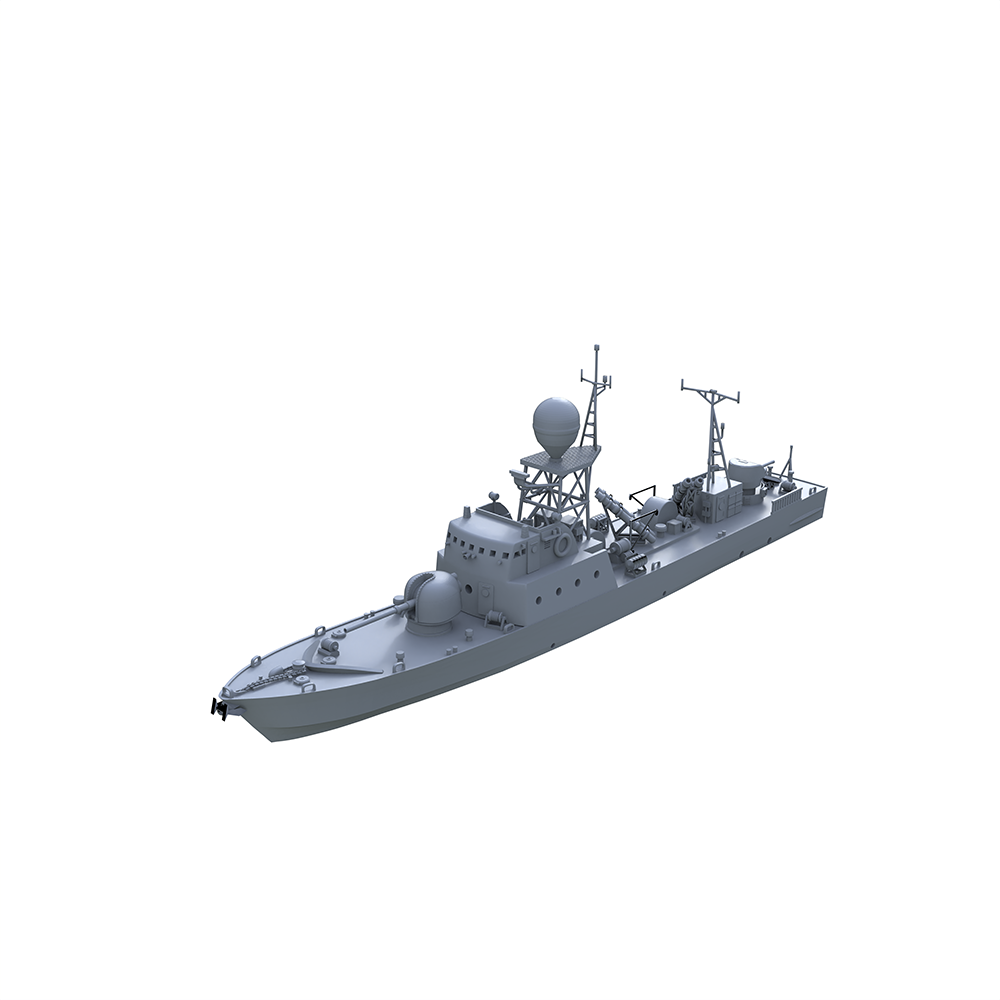 SSC149 Military Model IR La Combattante IIa Missile Boat Water Line — detail view 4
