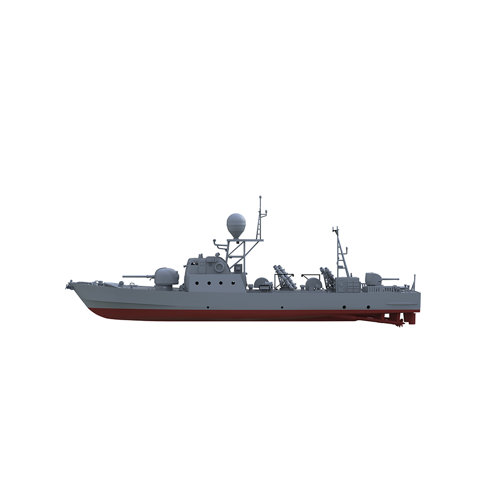 SSC149S Military Model IR La Combattante IIa Missile Boat Full Hull — detail view 6