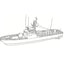 SSC150 Military Model LY Beir Grassa Missile Boat Water Line
