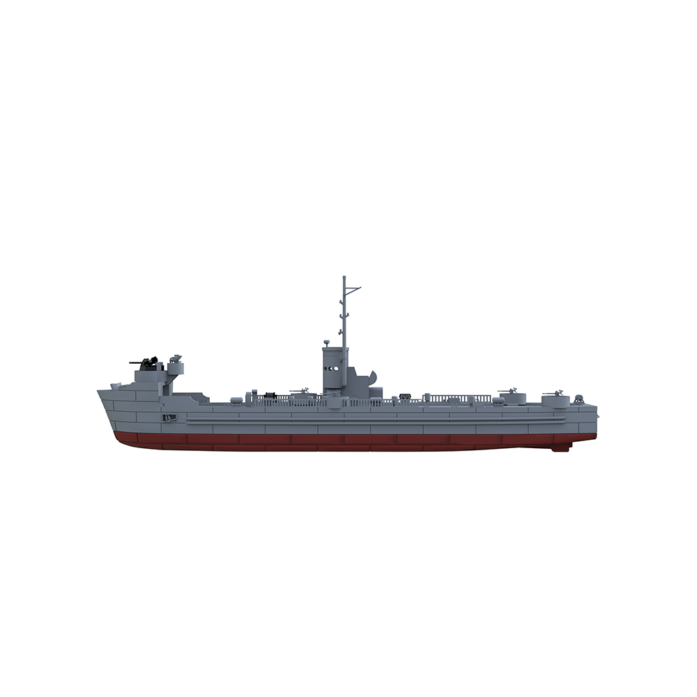 MRY-SFW SSC152S US Navy LSM 1 Class Landing Ship Medium Full Hull Resin Warship Military Ship Model Hobby Collection Unassembled Unpainted — detail view 3