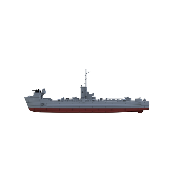 MRY-SFW SSC152S US Navy LSM 1 Class Landing Ship Medium Full Hull Resin Warship Military Ship Model Hobby Collection Unassembled Unpainted