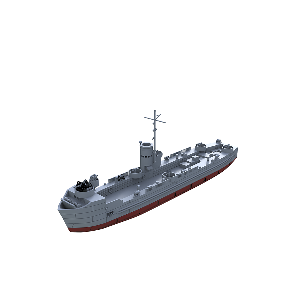 MRY-SFW SSC152S US Navy LSM 1 Class Landing Ship Medium Full Hull Resin Warship Military Ship Model Hobby Collection Unassembled Unpainted Main image