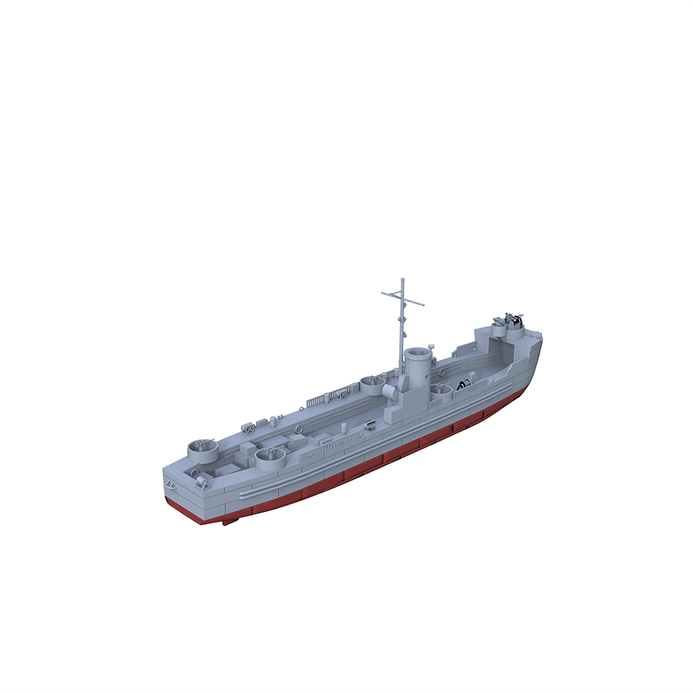 MRY-SFW SSC152S US Navy LSM 1 Class Landing Ship Medium Full Hull Resin Warship Military Ship Model Hobby Collection Unassembled Unpainted Secondary image