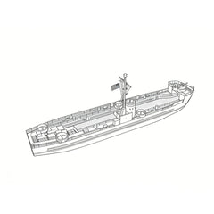 SSC152S Military Model USS LSM 1 Class Landing Ship Medium Full Hull