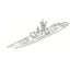 SSC155S  Military Model USS FFG-7 Oliver Hazard Perry Class Frigate Full Hull