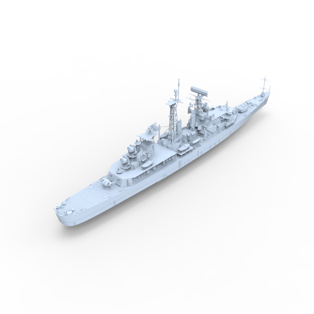 SSC157  Military Model USS Galveston Class Little Rock CLG-4 Missile Cruiser Water Line — detail view 2