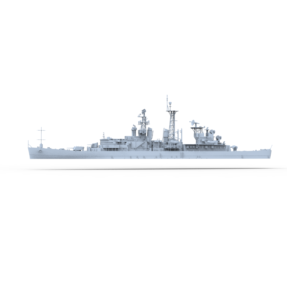 SSC157  Military Model USS Galveston Class Little Rock CLG-4 Missile Cruiser Water Line — detail view 3