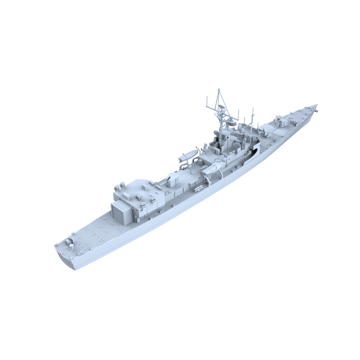 SSC158 Military Model USS DE-1040 Garcia Class Frigate Water Line — detail view 2