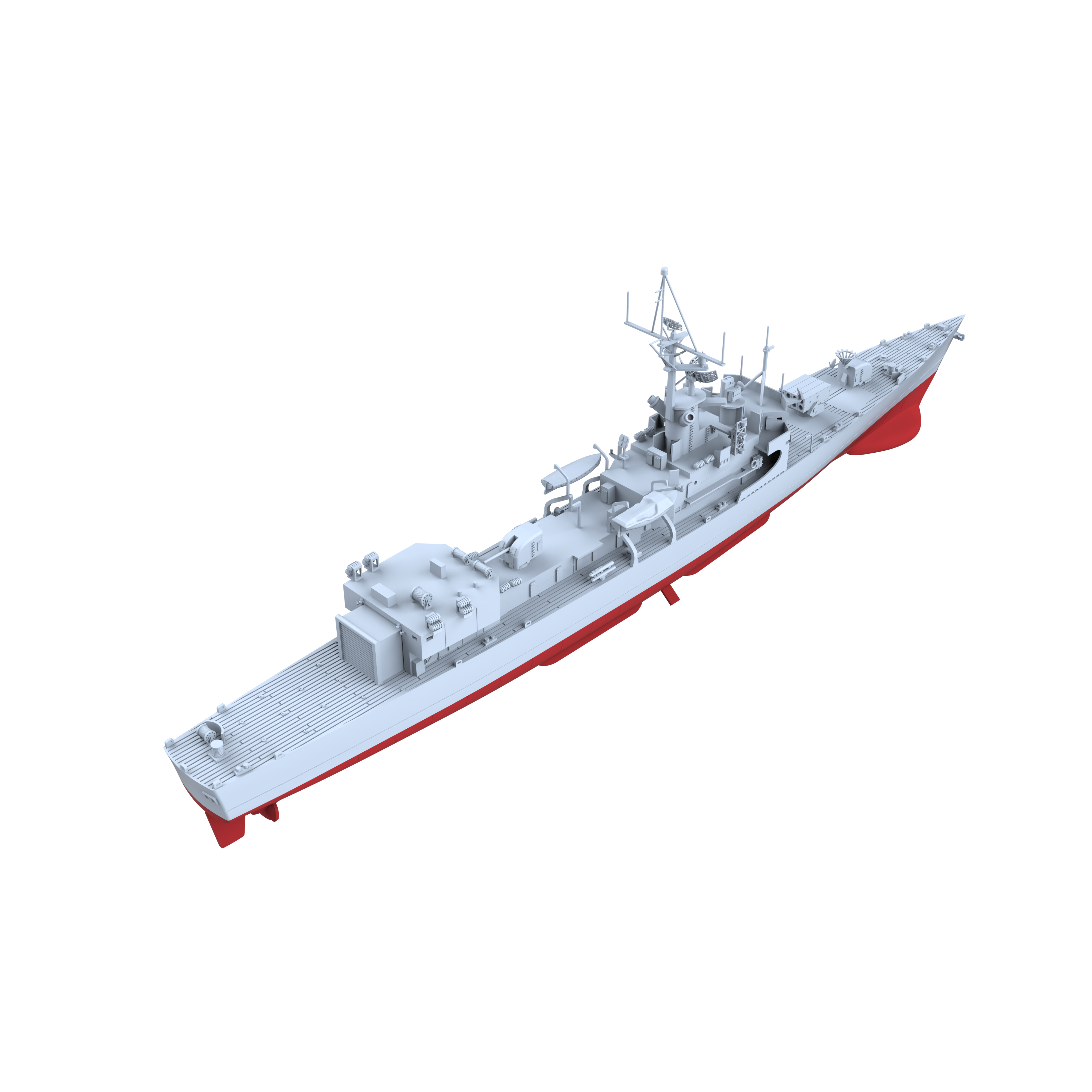 SSC158S Military Model USS DE-1040 Garcia Class Frigate Full Hull Secondary image