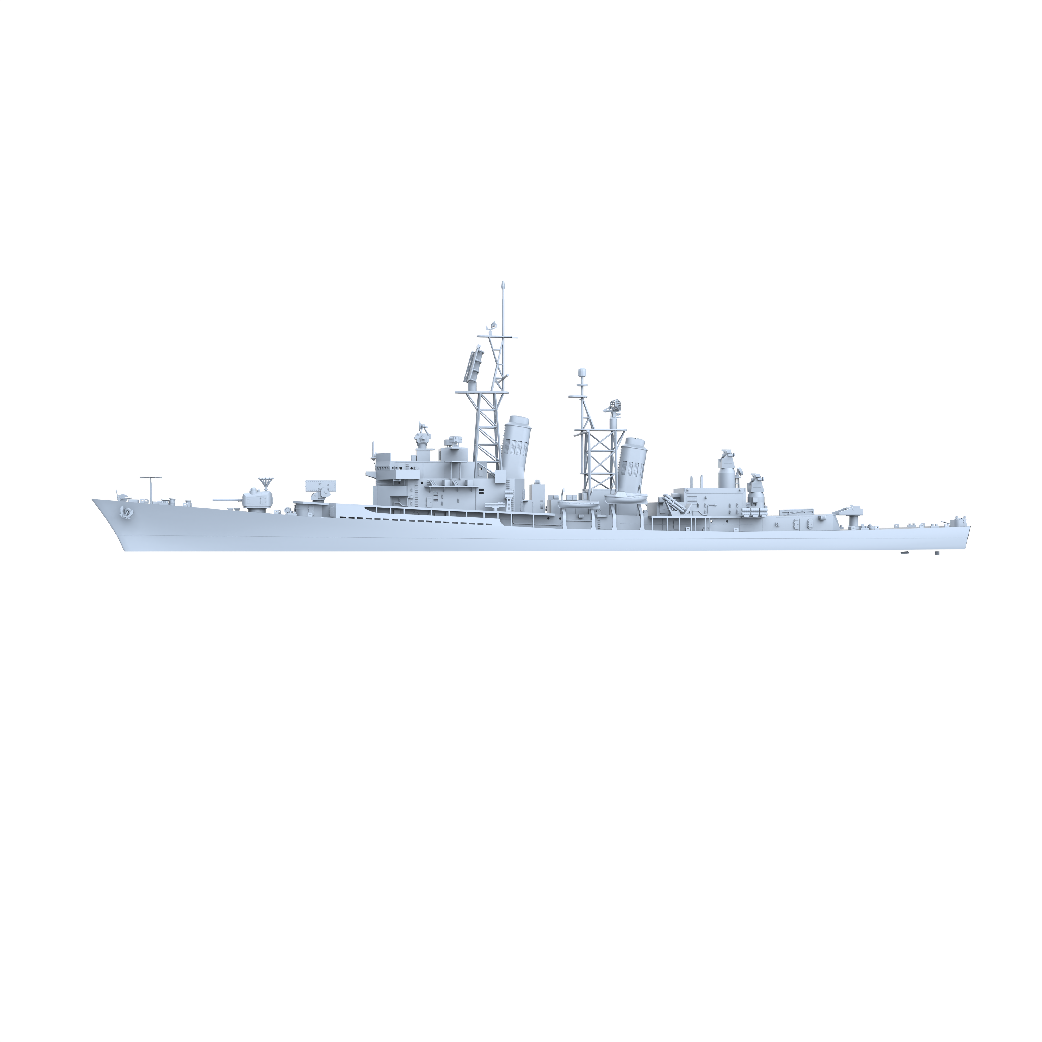 MRY-SFW SSC161 Military Model  USS DDG-40 Coontz Class Destroyer Water Line