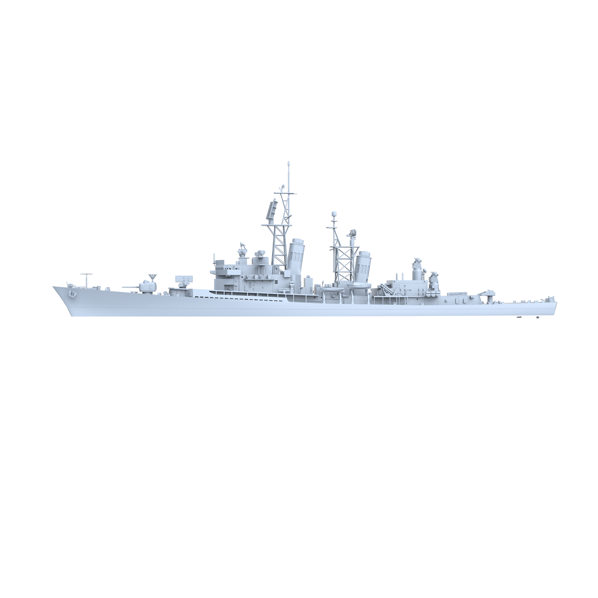 MRY-SFW SSC161 Military Model  USS DDG-40 Coontz Class Destroyer Water Line — detail view 3