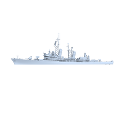 MRY-SFW SSC161 Military Model  USS DDG-40 Coontz Class Destroyer Water Line