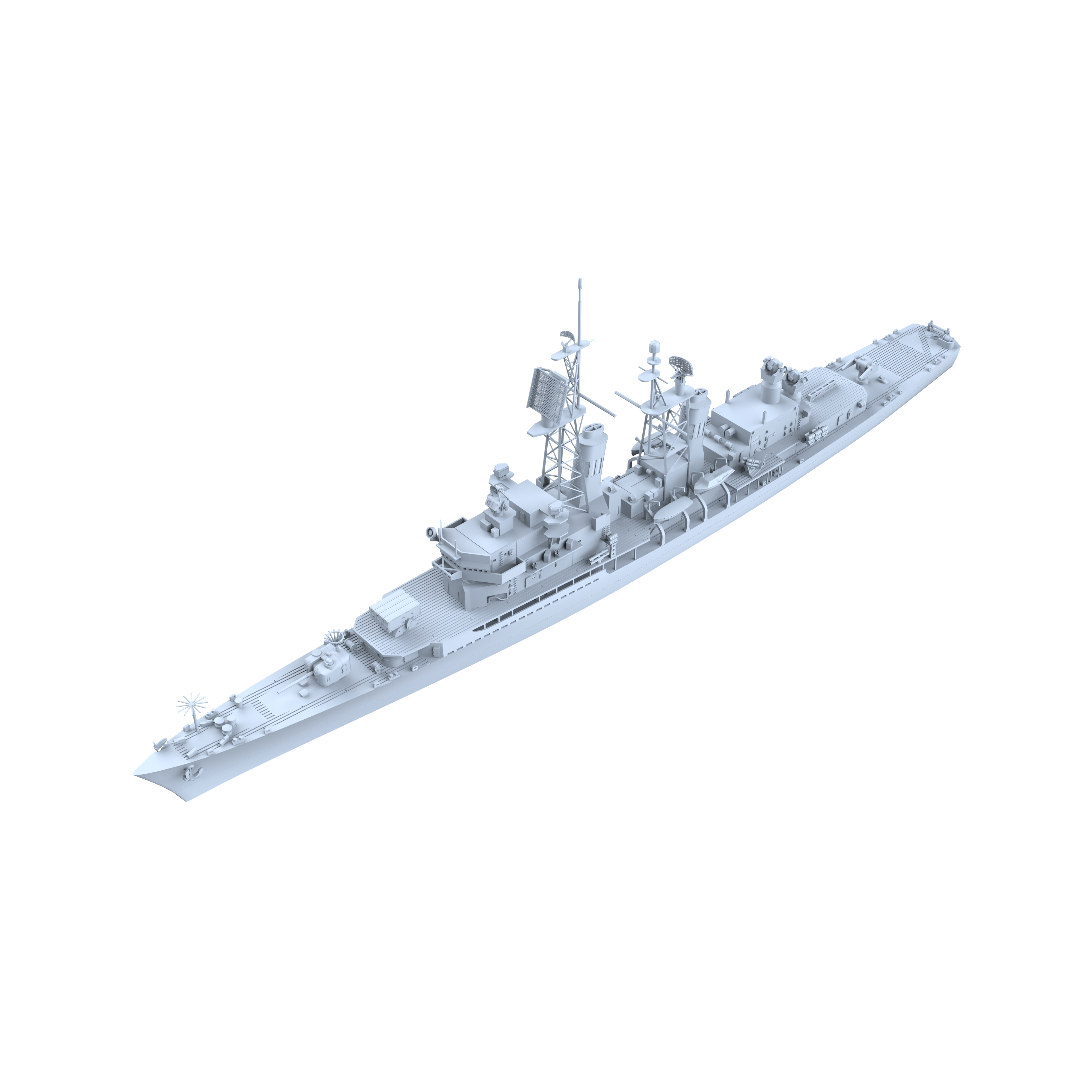 MRY-SFW SSC161 Military Model  USS DDG-40 Coontz Class Destroyer Water Line