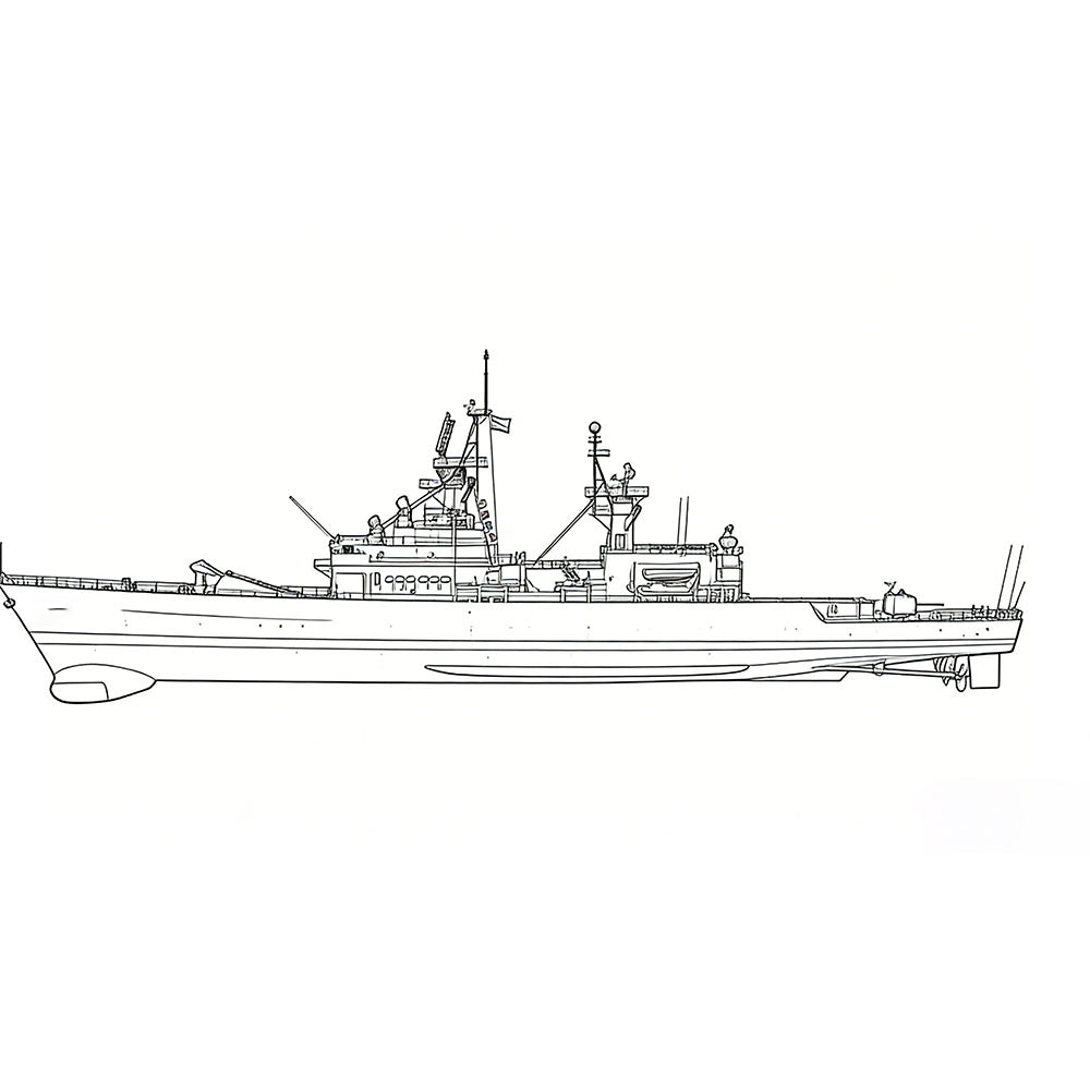SSC162S  Military Model  USS CG-28 Belknap Class Cruiser Full Hull