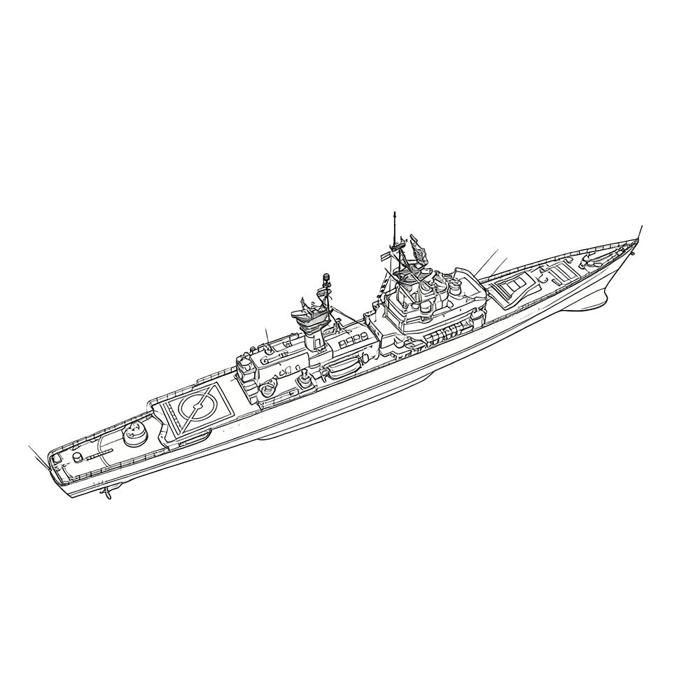SSC162S  Military Model  USS CG-28 Belknap Class Cruiser Full Hull